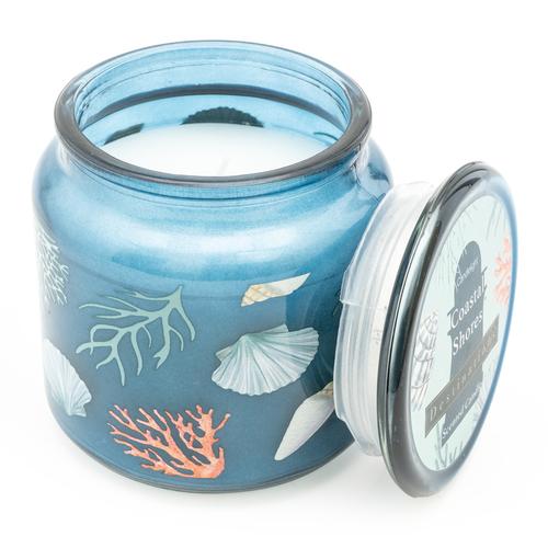 Coastal Shores Seasalt Scent Lidded Candle Jar - Image 3