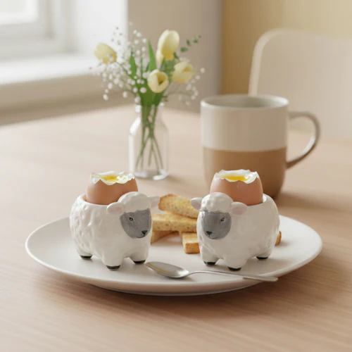 Country Sheep Egg Holder Pair - Image 8