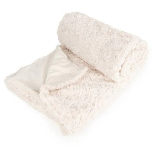 Cream Faux Fur Throw - Image 2
