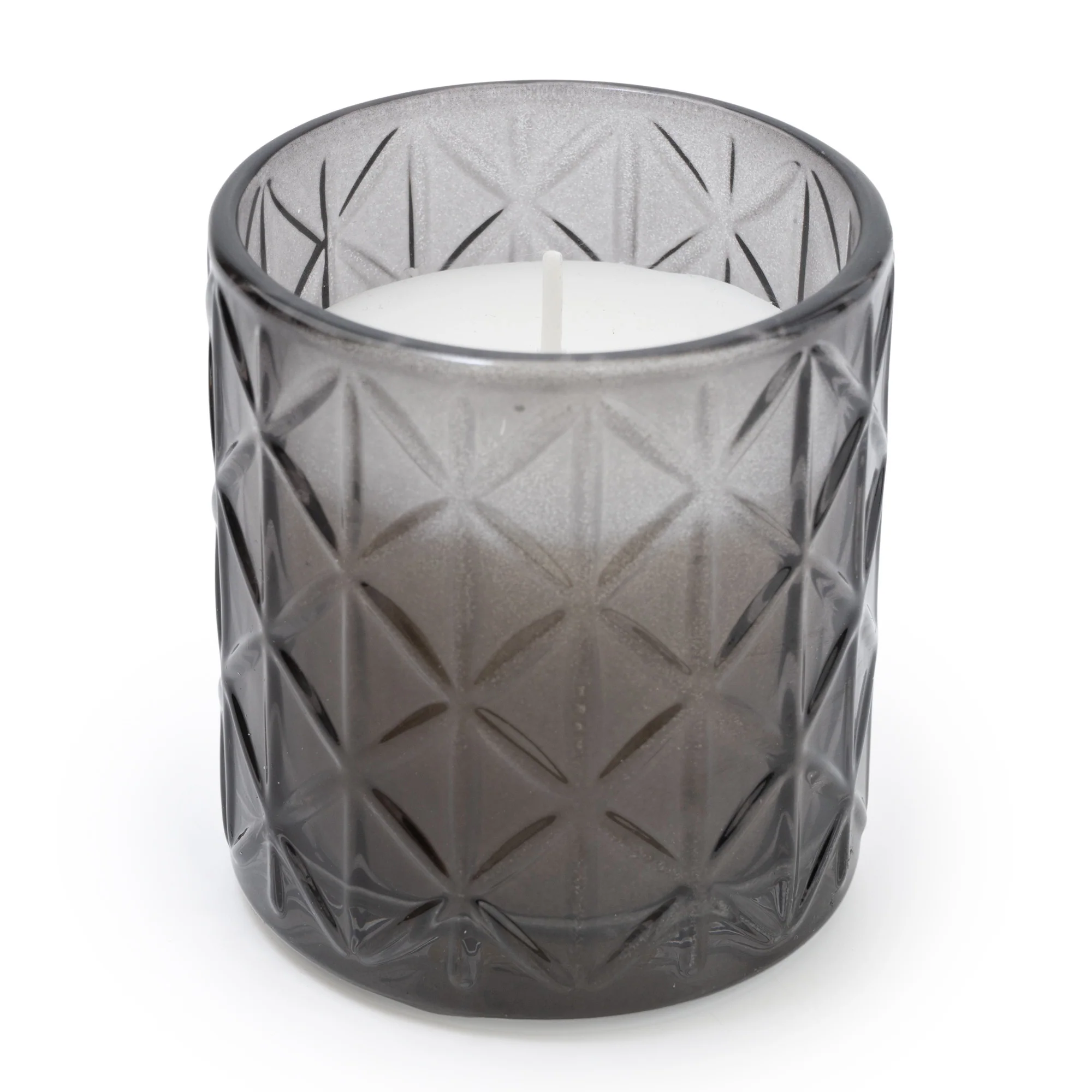 Exquisite Diamond-Cut Glass Candle with Wood Sage & Sea Salt Essence - Image 3