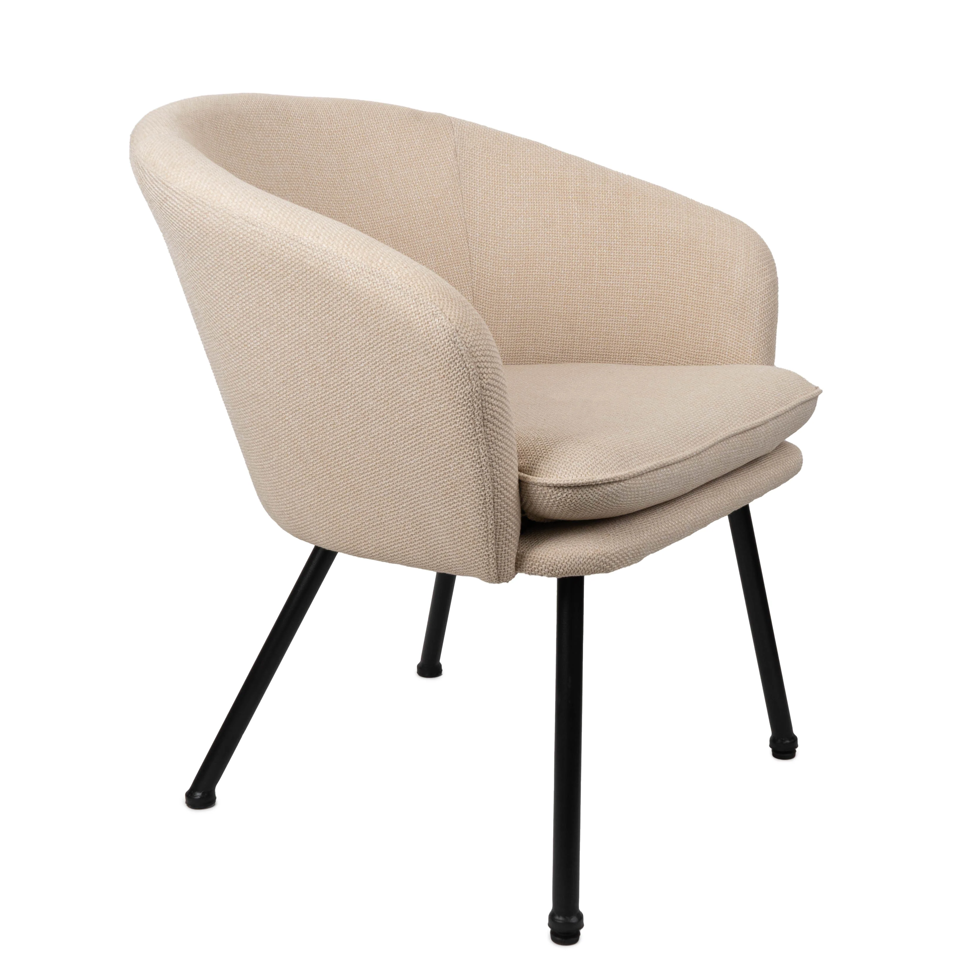 Luxurious Dixier Leisure Chair in Cream - Image 4