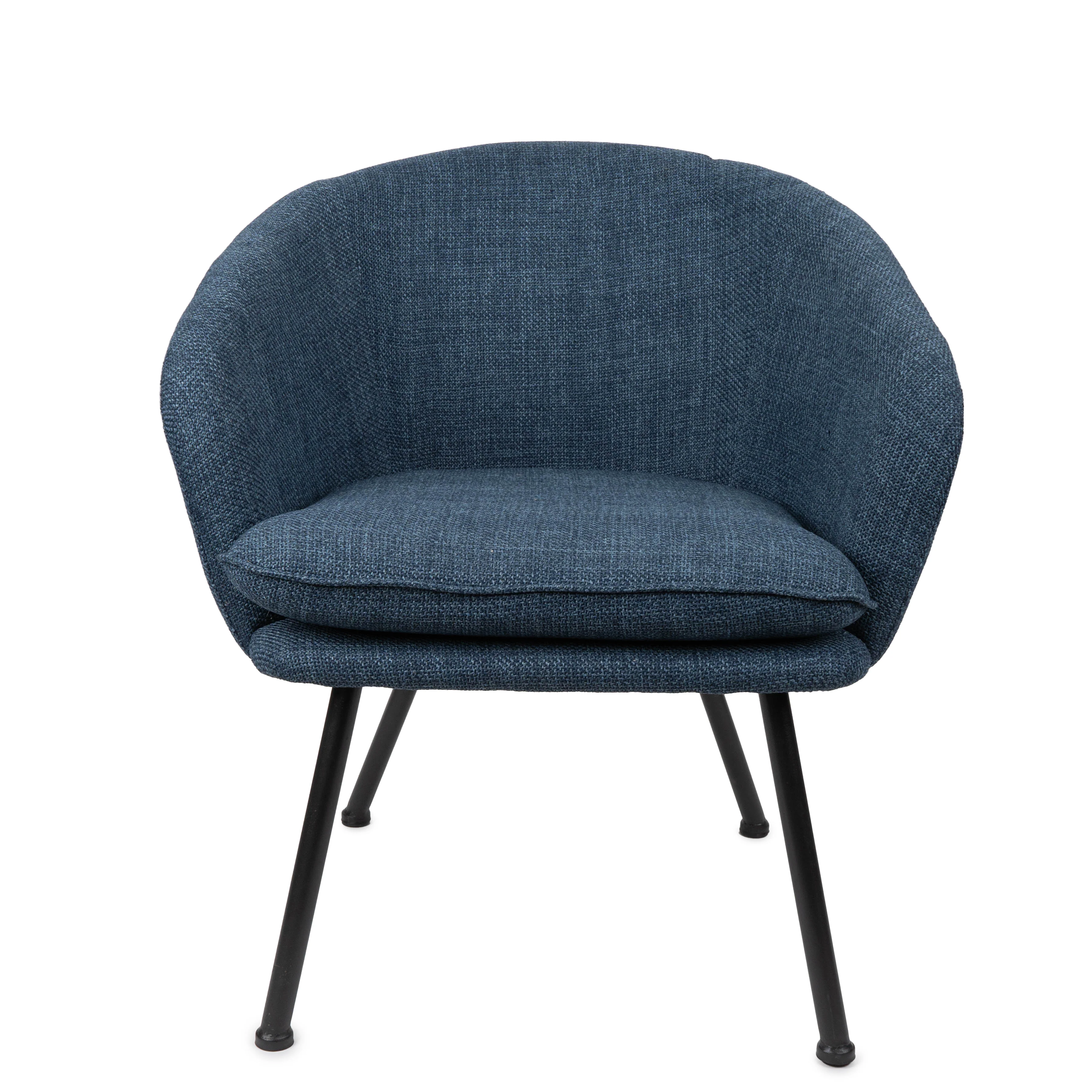Luxurious Dixier Leisure Chair in Navy Blue - Image 4