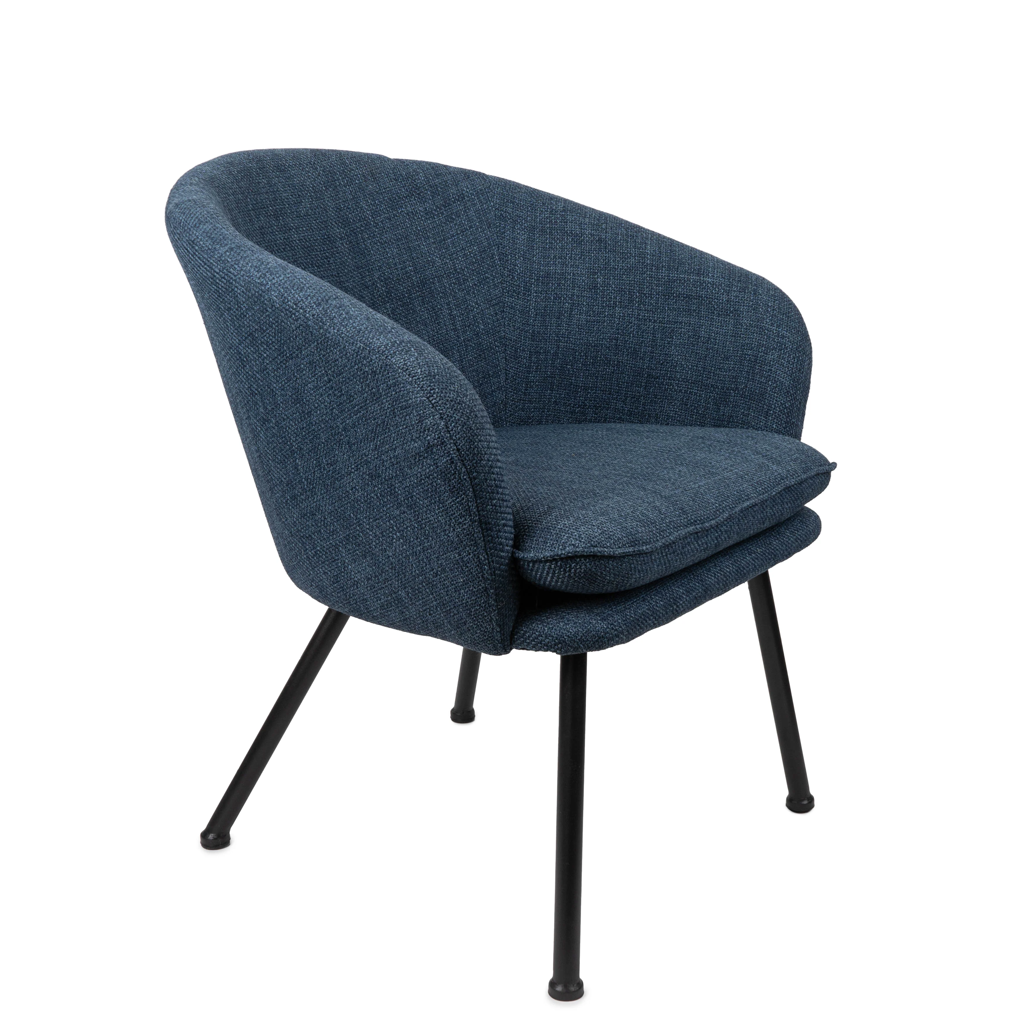 Luxurious Dixier Leisure Chair in Navy Blue - Image 5
