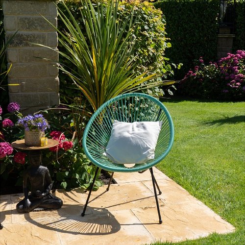 Stylish Green Egg Chair - Image 2