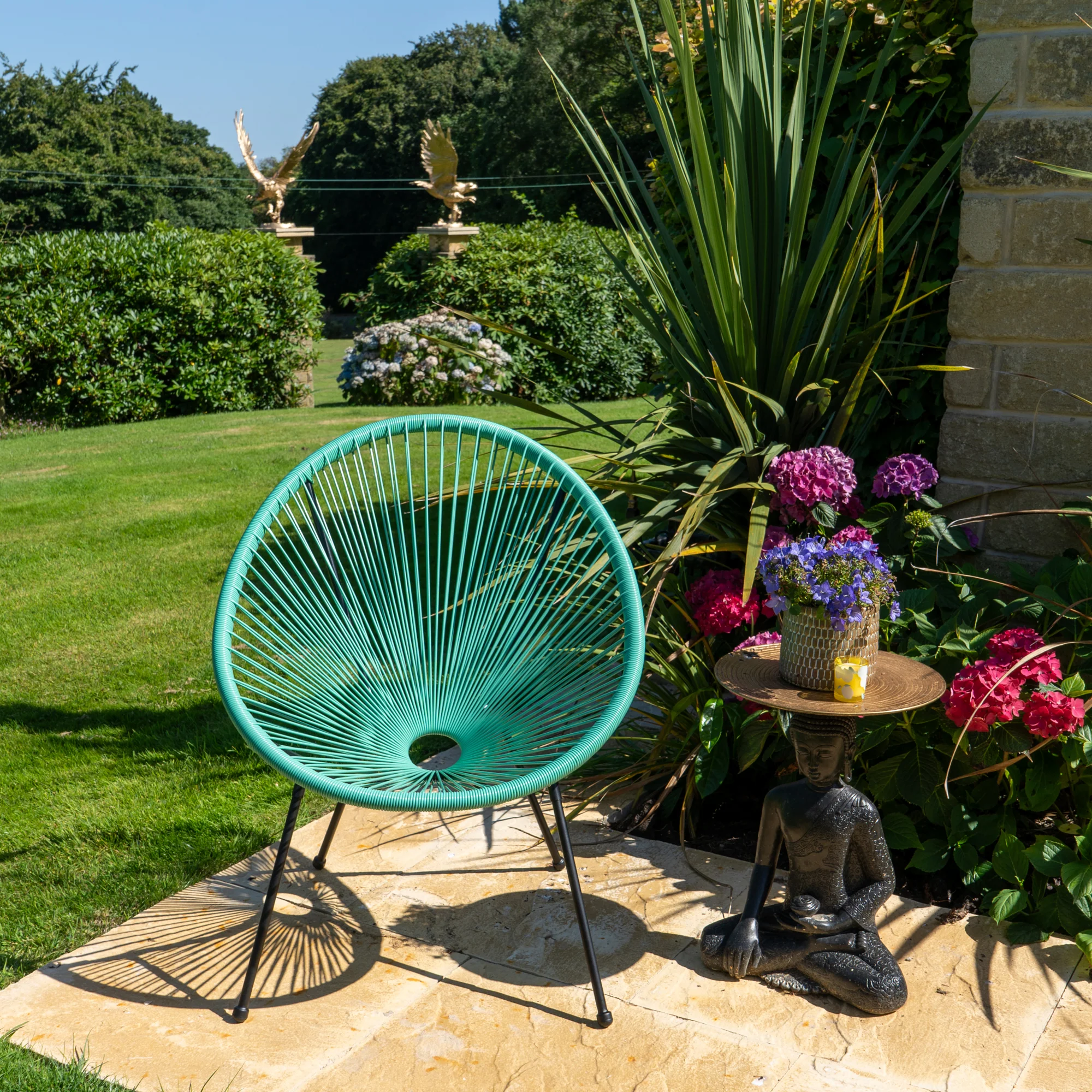 Stylish Green Egg Chair - Image 4