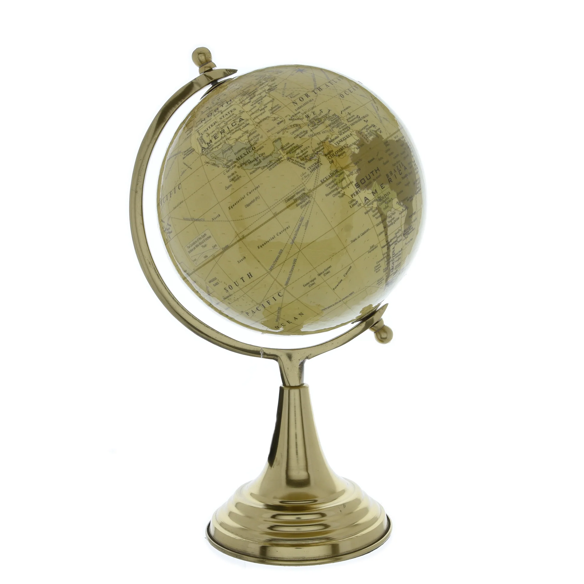 Elegant Cream & Gold World Globe - Image 8