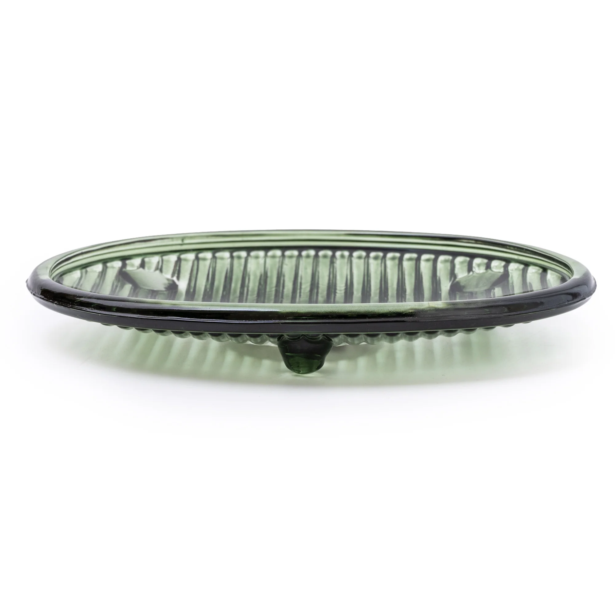 Elegant Glass Soap Dish in Vibrant Green, 15.3CM - Image 4