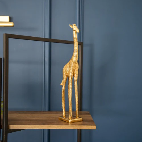 Elegant Gold Giraffe Ornament - Image 2