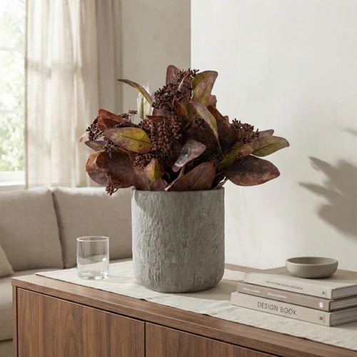 30cm Eucalyptus Plant in Brown Pot – Artificial Eucalyptus Tree