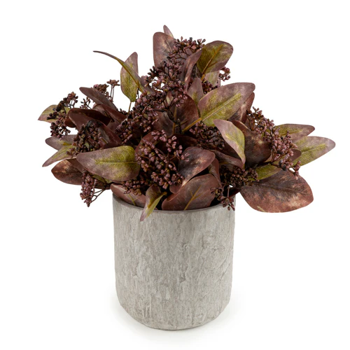 30cm Eucalyptus Plant in Brown Pot – Artificial Eucalyptus Tree - Image 2
