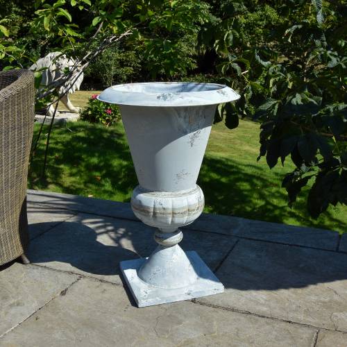 Extra Large Oxidised-Metal Effect Rustic Planter - Image 4