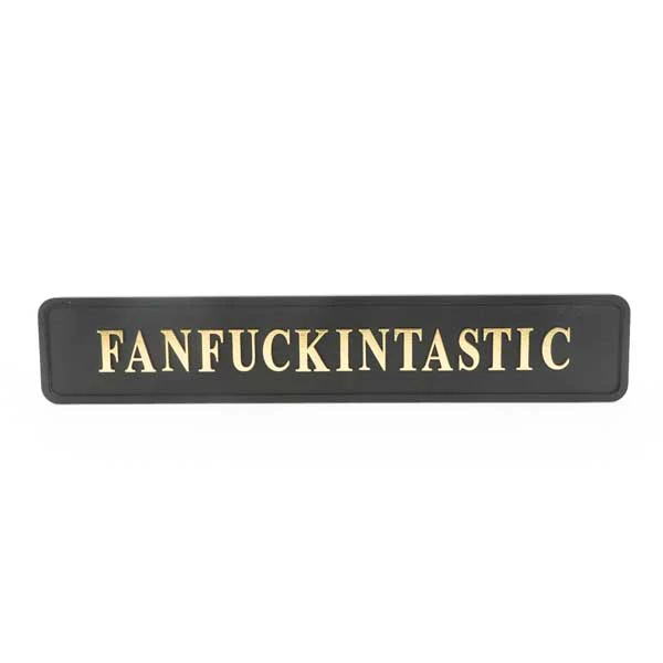 Fanfuckintastic Wall Sign Black & Gold - Image 3