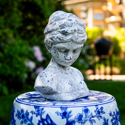 Stone Female Bust Sculpture - Image 7