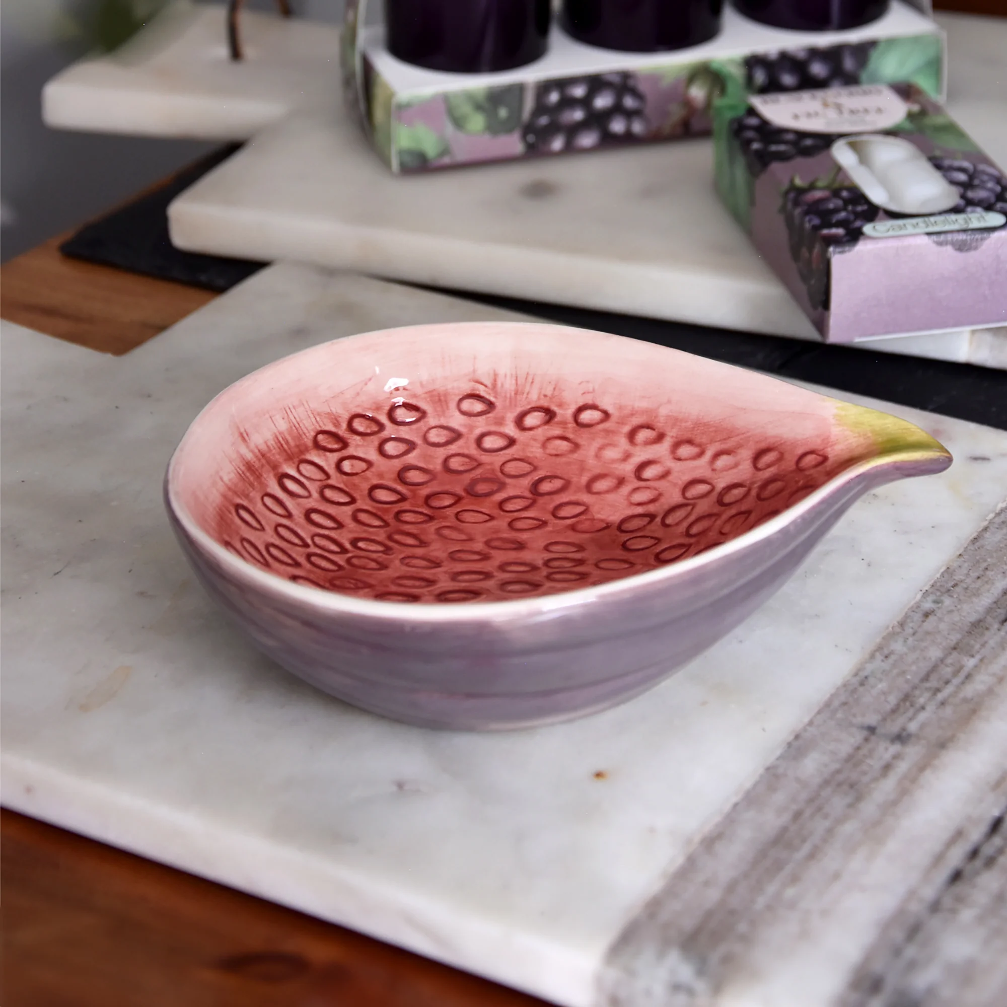 Fig Shaped Ceramic Bowl