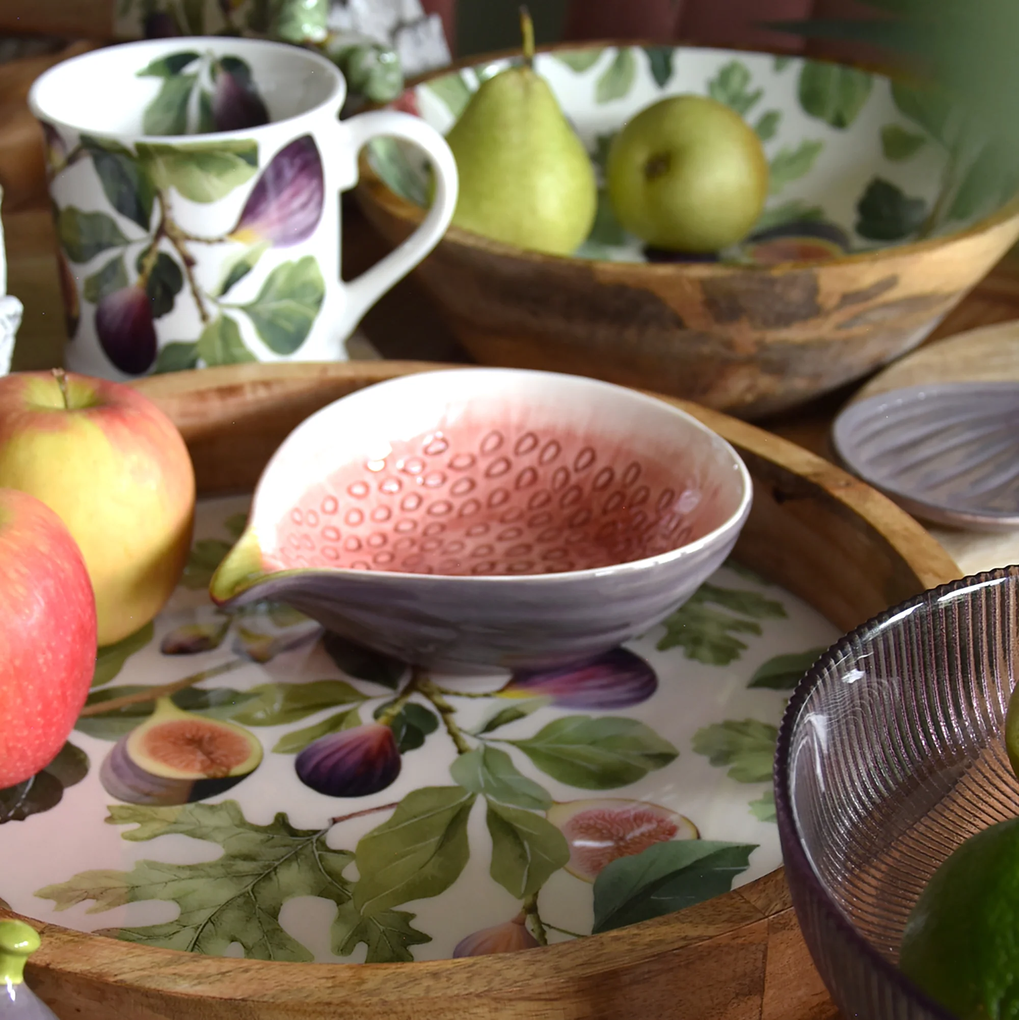 Fig Shaped Ceramic Bowl - Image 2