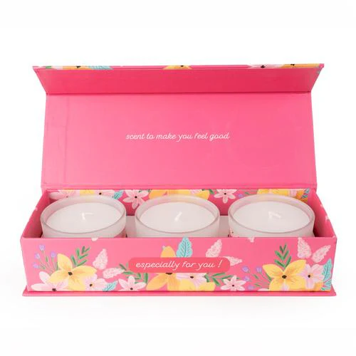 Floral Collection "Celebrations" Luxury Candle Trio
