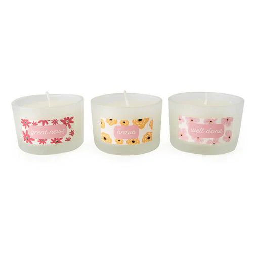 Floral Collection "Congratulations" Luxury Candle Trio - Image 3