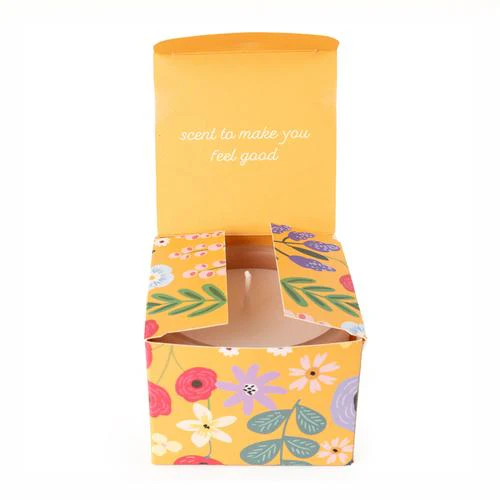 Floral Collection "Happy Birthday" Scented Gift Candle - Image 3