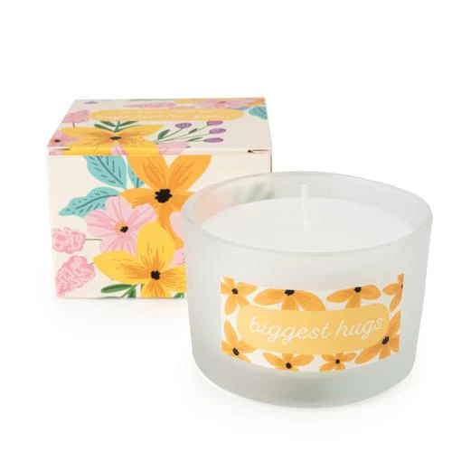 Floral Collection "Hugs" Scented Gift Candle