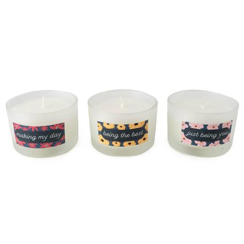 Floral Collection "Thank You" Luxury Candle Trio - Image 3