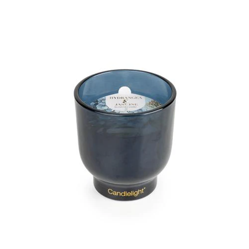 Medium Hydrangea & Jasmine Footed Candle - Image 2