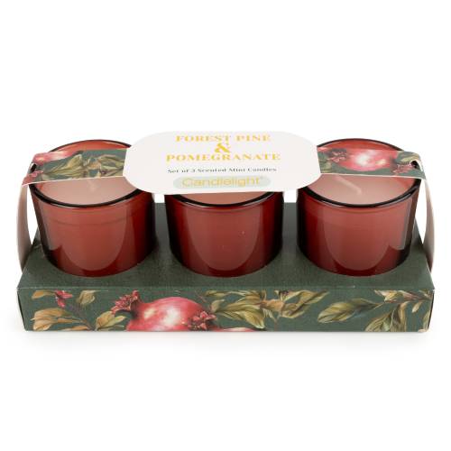 Forest Pine & Pomegranate Trio Candles - Image 2
