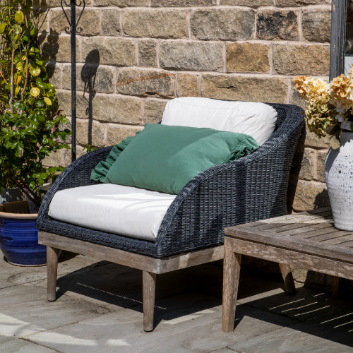 Frilled Edge Green Cushion - Image 3