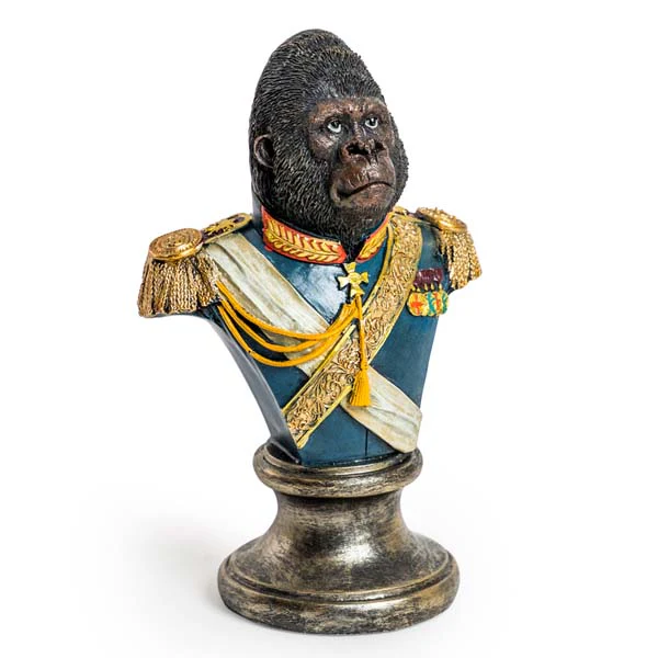 Gentry Sculpture Gorilla Bust - Image 2