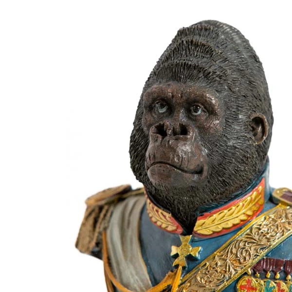 Gentry Sculpture Gorilla Bust - Image 3