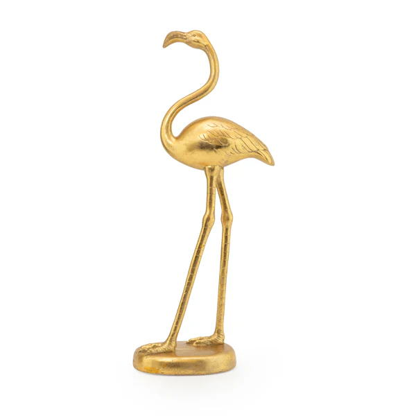Gold Flamingo Art Deco Ornament - Image 2