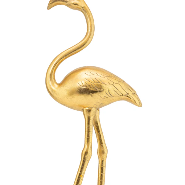 Gold Flamingo Art Deco Ornament - Image 4