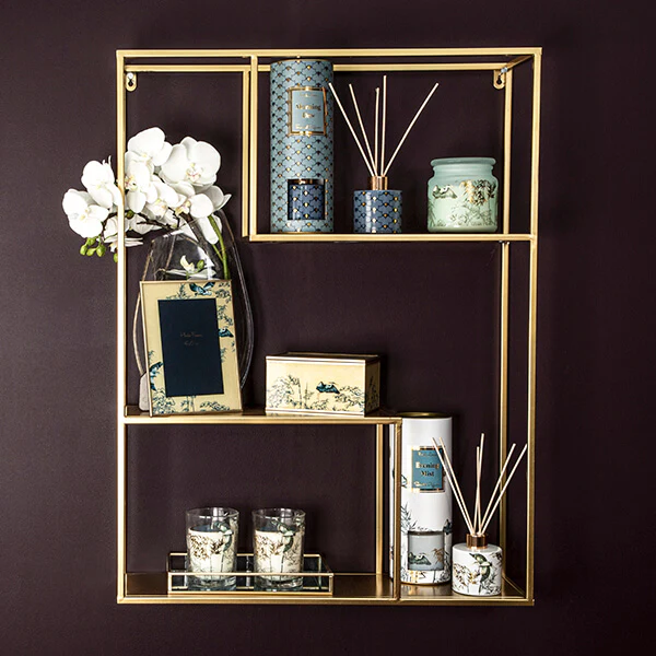 Radiant Gold Glass Jewellery Box Majestic Heron Design - Image 3
