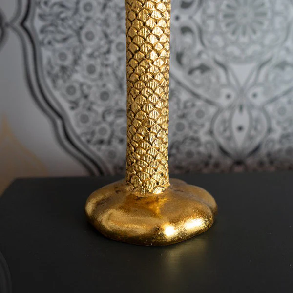 Gold Palm Tree Design - Dinning Candleholder - Image 2
