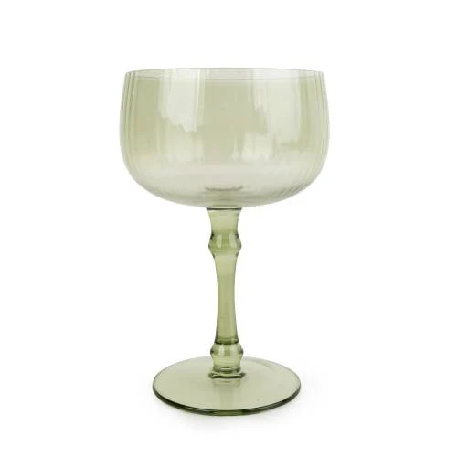 Green Champagne Glass - Image 2