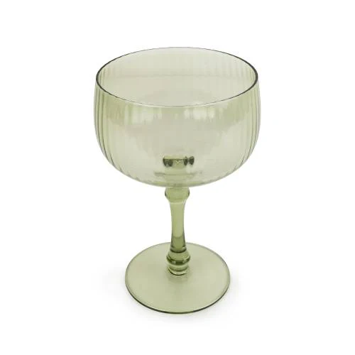 Green Champagne Glass - Image 3