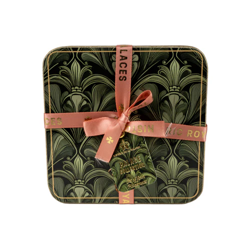 Green Coasters with Art Deco Fan Pattern  - Image 3