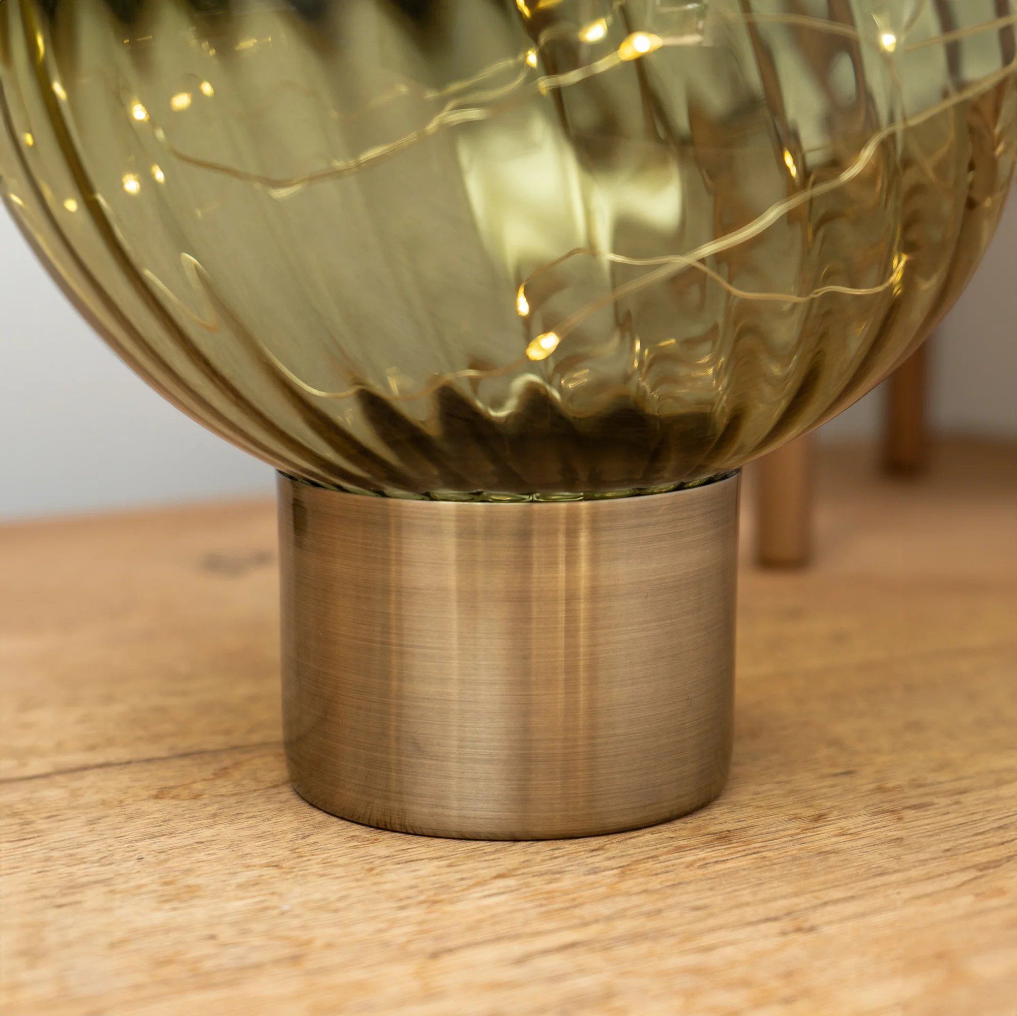 Green Glass Ball LED Lamp - Image 2