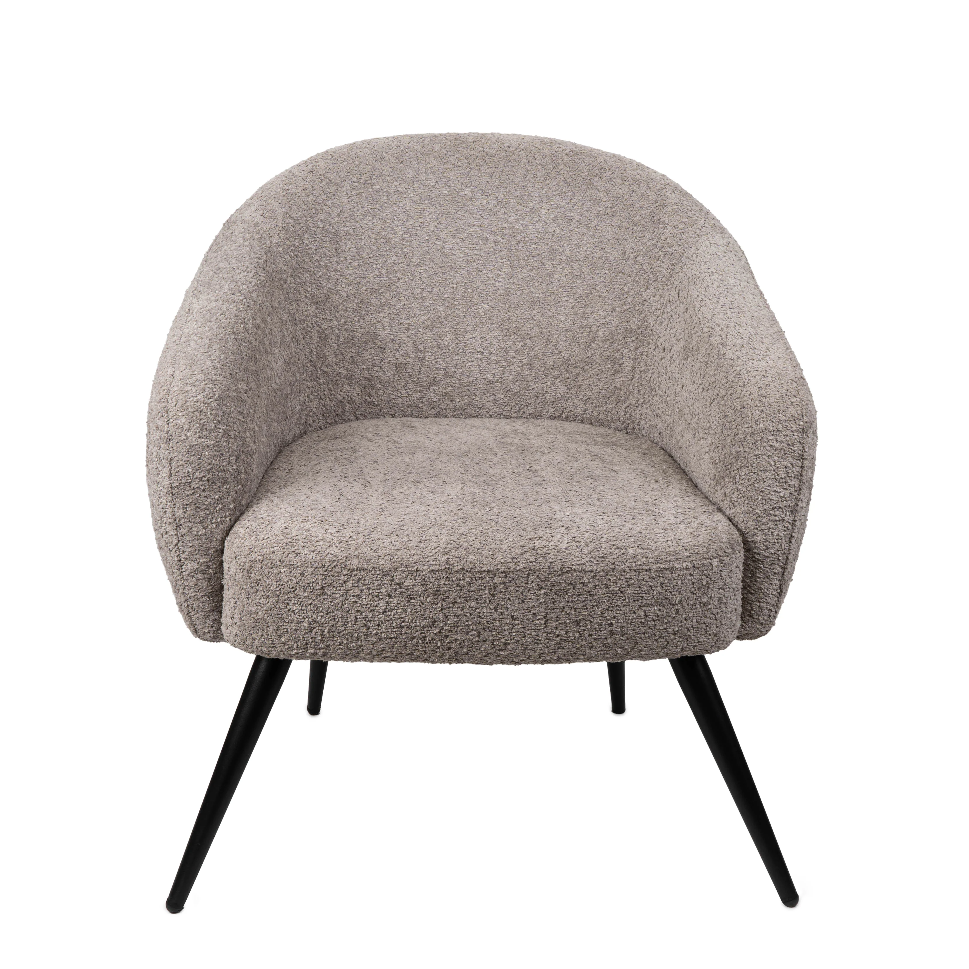 Modern Elegant Guarda Taupe Bucle Armchair - Image 2