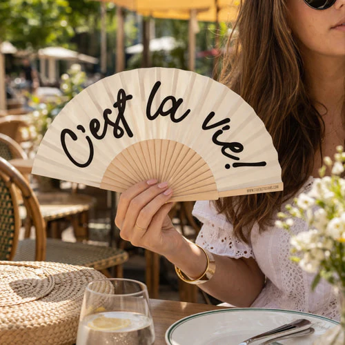Hand Held Fan – Stylish Folding Classic Collection - Image 3