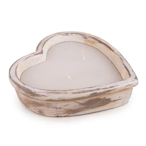 Heart-Shaped Devon Fragrance Cement Candle - Image 2