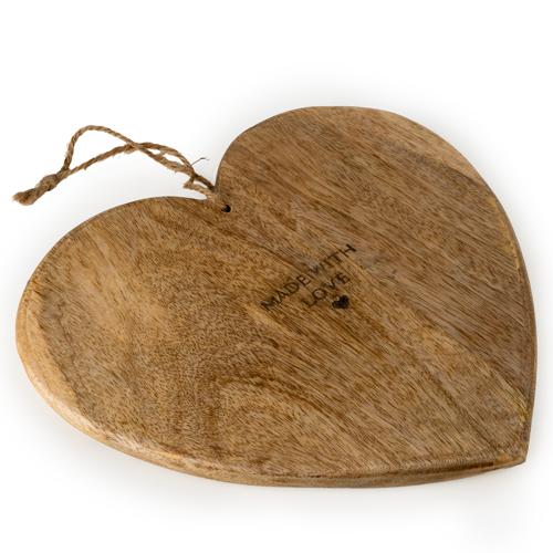 Heart-Shaped "Made With Love" Chopping Board - Image 3