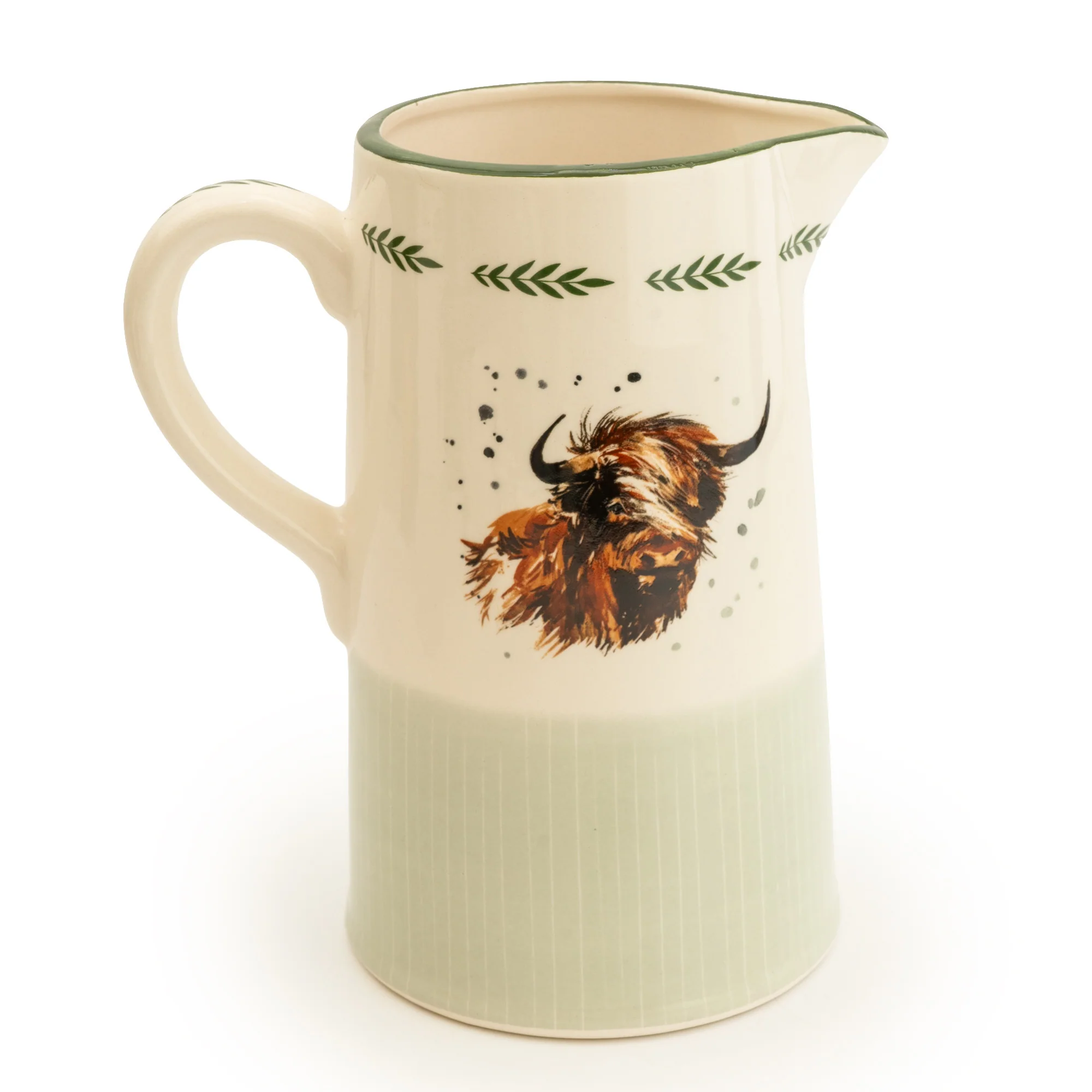 Elegant Highland Cow Ceramic Jug - Image 3