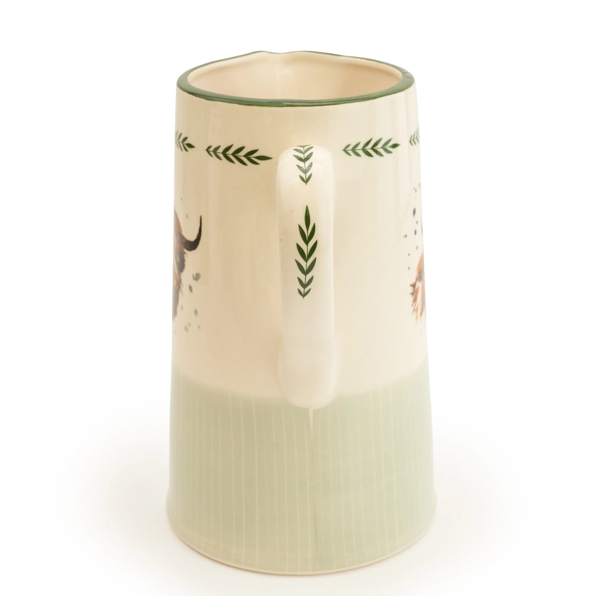 Elegant Highland Cow Ceramic Jug - Image 5