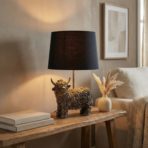 Highland Cow Desk Light