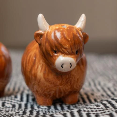 Highland Cow Salt & Pepper Set