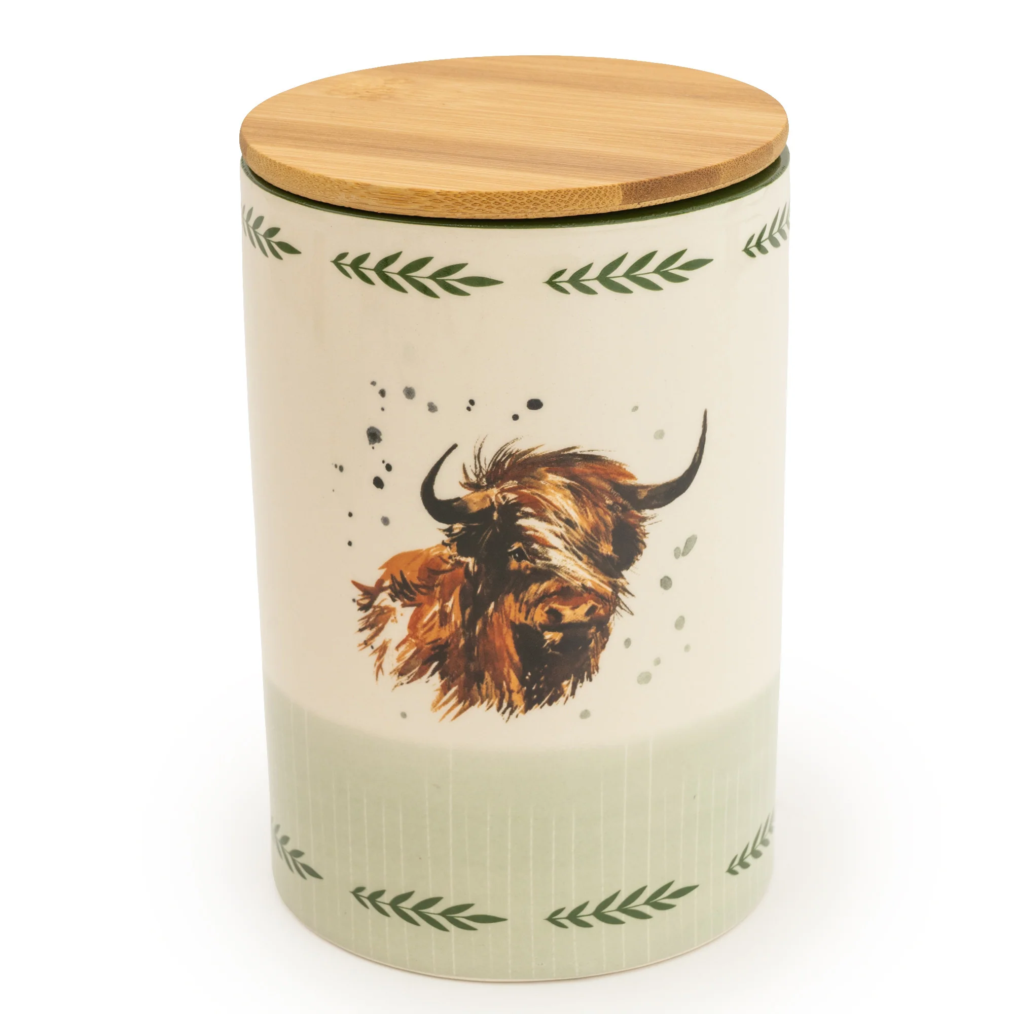 Rustic Highland Cow Storage Jar - Image 4