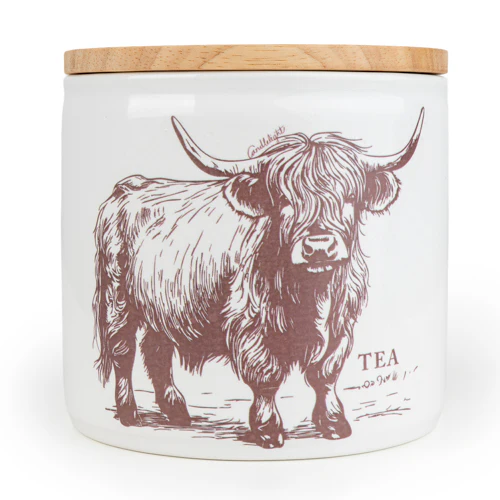 Highland Cow Tea Coffee Sugar Canisters - Image 4