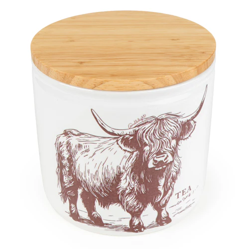 Highland Cow Tea Coffee Sugar Canisters - Image 5