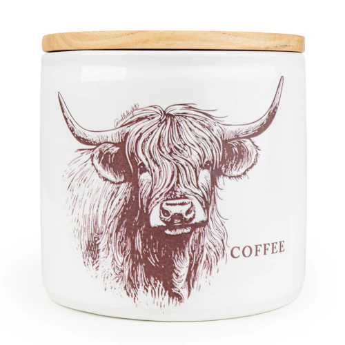 Highland Cow Tea Coffee Sugar Canisters - Image 6