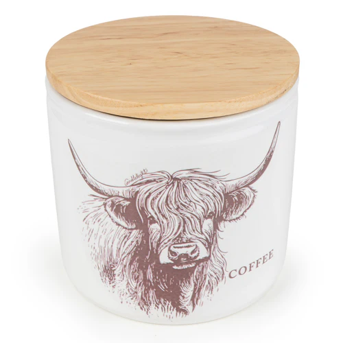 Highland Cow Tea Coffee Sugar Canisters - Image 7